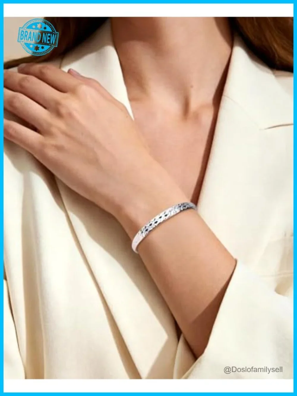 Hammered Texture Adjustable Cuff Bangle Bracelet Sterling Silver